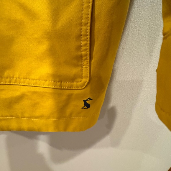 Joules right-as-rain yellow waterproof parka with hood, size 10 hardly worn - Picture 6 of 16